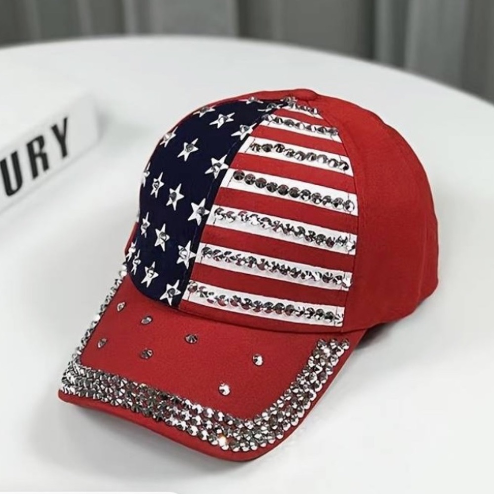 Star Artificial Diamond Baseball Cap